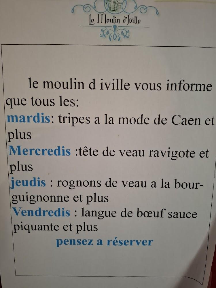 Le moulin d'Iville - Menu Image 2